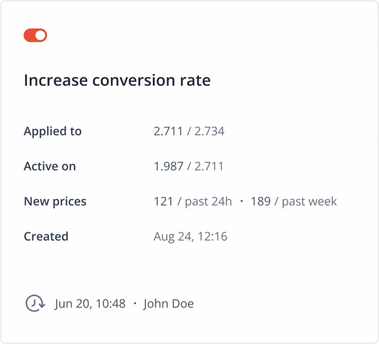 Increase conversion rate