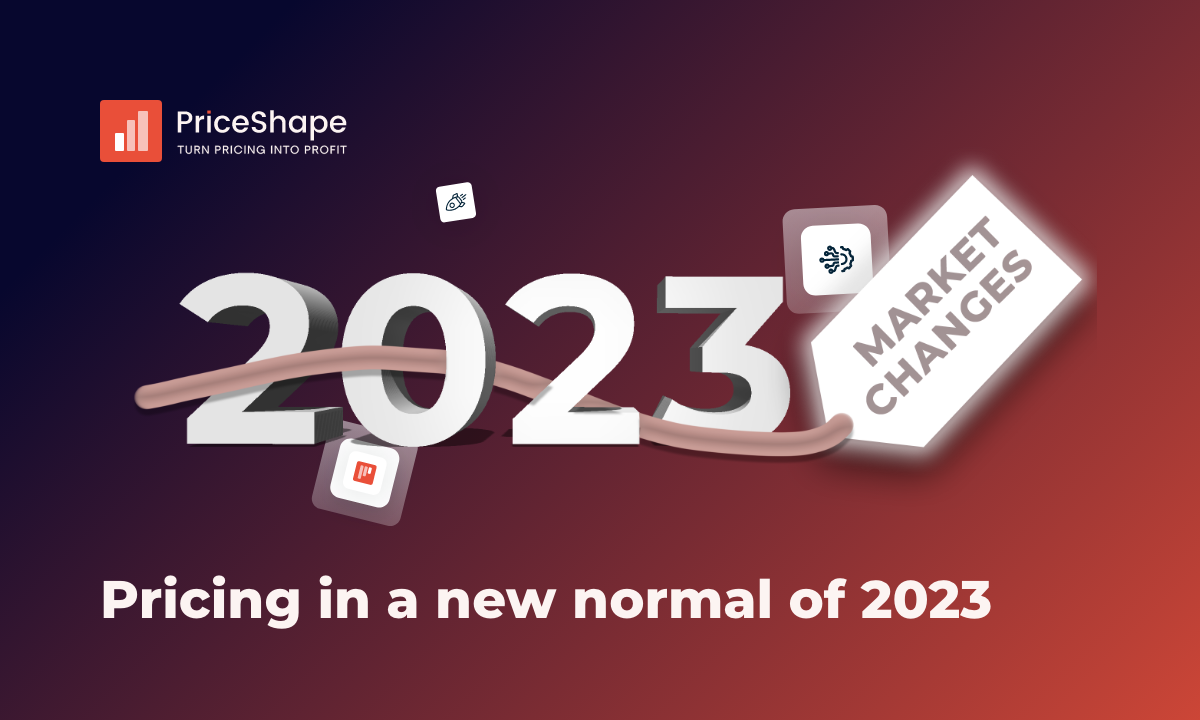 PriceShape 2023 market changes blog cover about pricing in a new normal