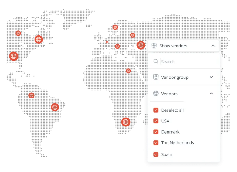 world map select your market