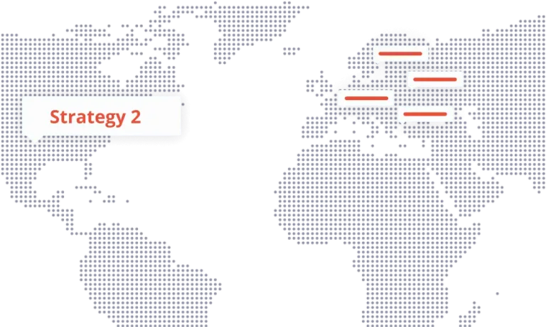 Graphic of setting different strategies in different regions