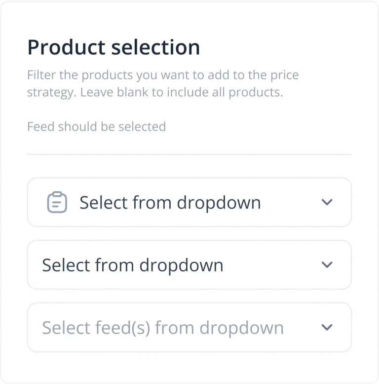 Priceshape platform doing the product selection for new price strategy
