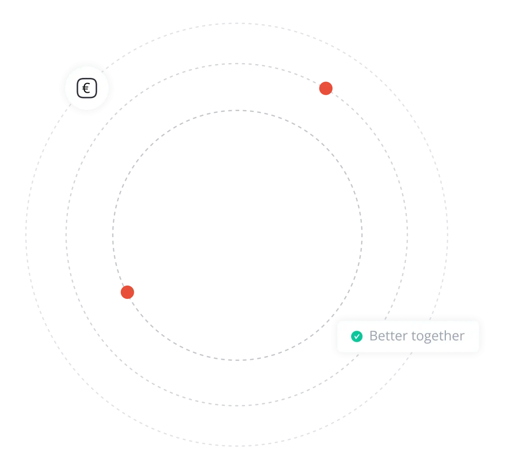 Partner shake hands graphic